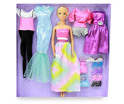 Silver Fashion Doll & Outfit Set, Blonde Hair