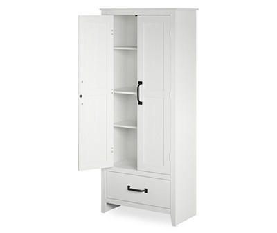 REAL LIVING ONE DRWR TWO DOOR CABINET WHITE PH21