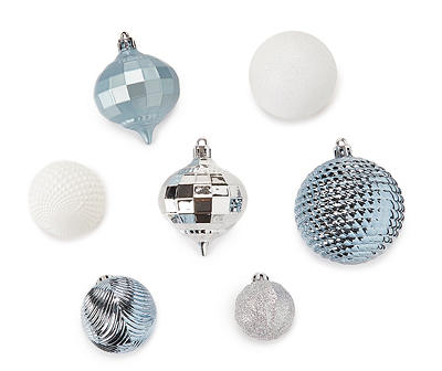 Polar Frost 50-Piece Shatterproof Ornament Set