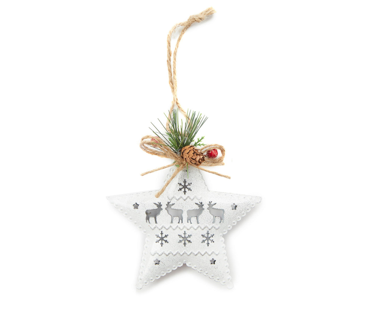 Winter Wonder Lane White Metal Star 3-Piece Ornament Set | Big Lots