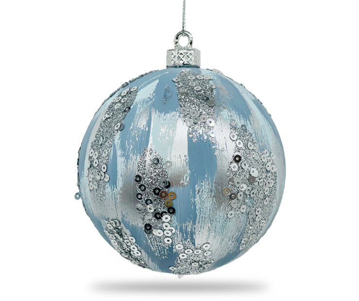 Winter Wonder Lane Clear Ball & Twig 4-Piece Plastic Ornament Set