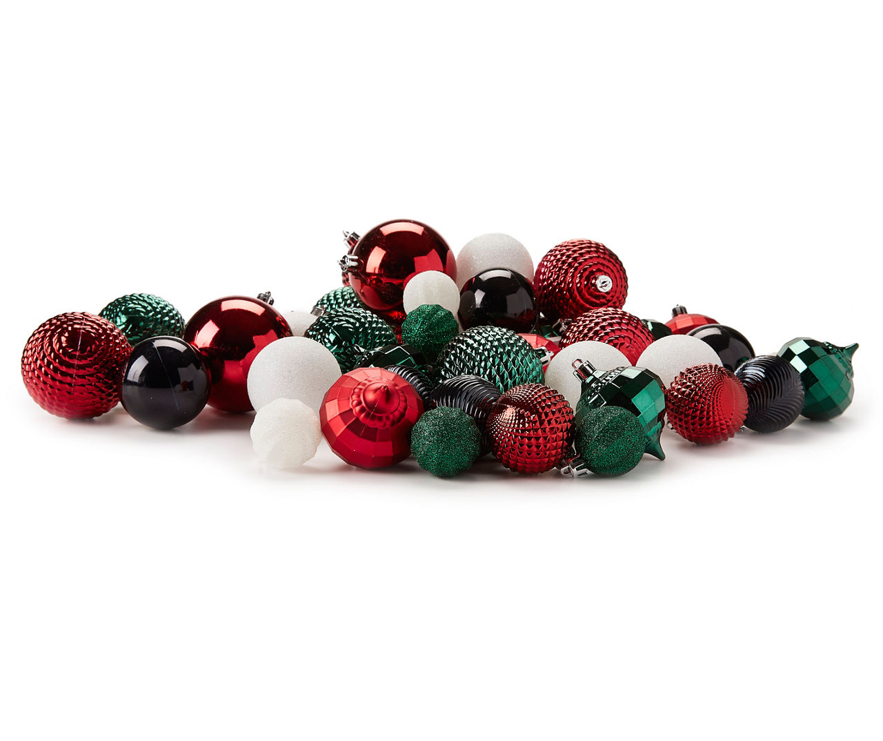 Holiday Woodland 50-Piece Shatterproof Ornament Set