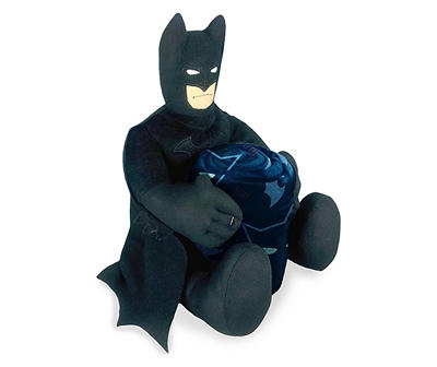Batman Hugger Stuffed Toy with a 40" by 50" Blanket Fleece Throw NWT NEW 