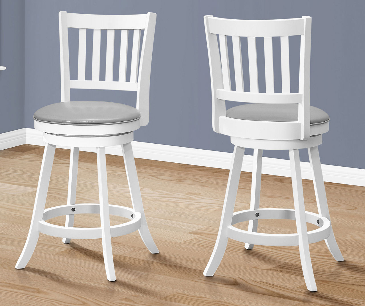 White leather swivel discount bar stools with backs