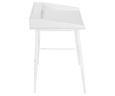 Monarch White 2-Cubby Computer Desk with Hutch - Big Lots