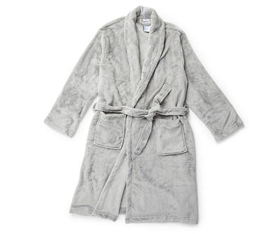 Gray Plush Robe