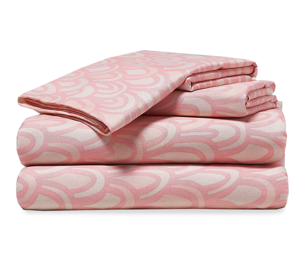 Dream Street Pink Scale Pattern 4-Piece Full Microfiber Sheet Set | Big ...