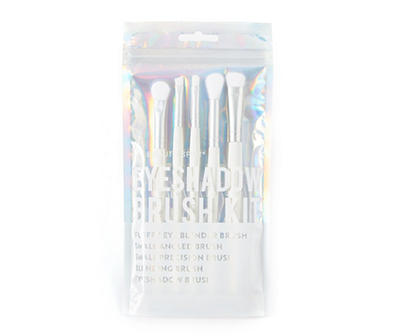 White 5-Piece Eyeshadow Brush Kit