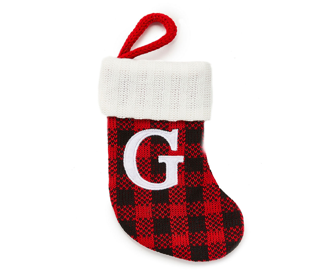 Winter Wonder Lane Winter Wonder Lane Monogram Red Buffalo Check Mini