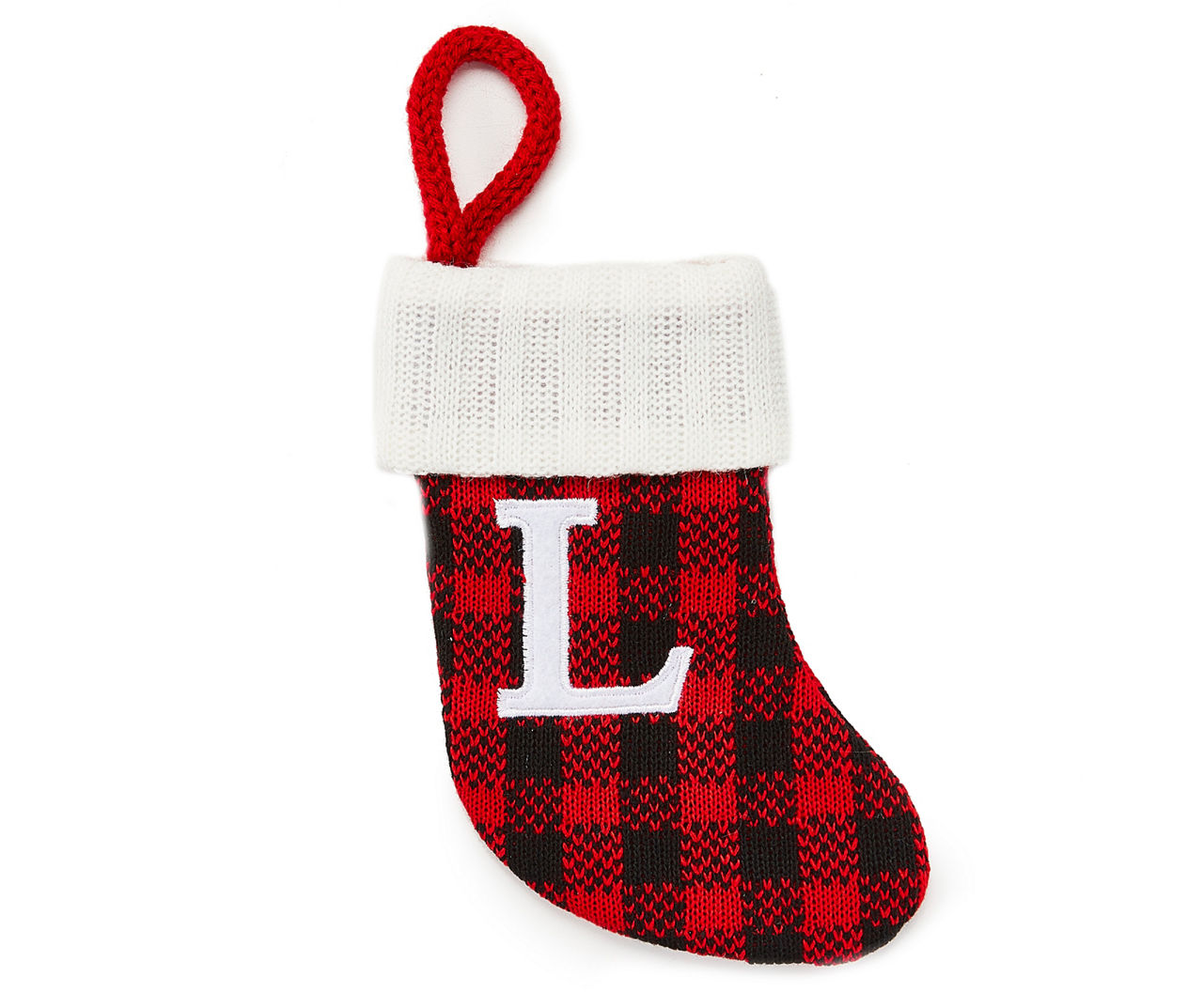 Winter Wonder Lane Winter Wonder Lane Monogram Red Buffalo Check Mini