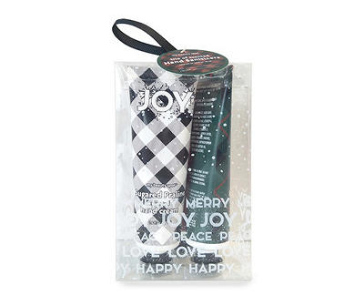 "Joy", "Peace" & "Merry" Plaid Scented Hand Creams, 3-Pack