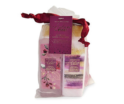 Red Plum & Roses 3-Piece Scented Body Care Set
