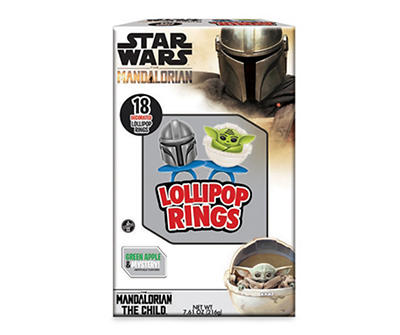 Star Wars The Mandalorian Lollipop Rings, 18-Count