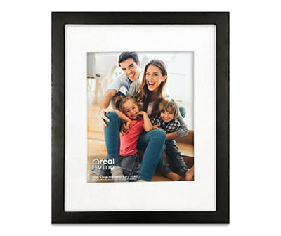 Black Matted Linear Photo Frame, (8