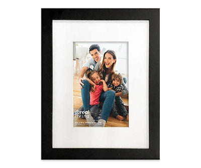 Black Matted Linear Photo Frame, (5