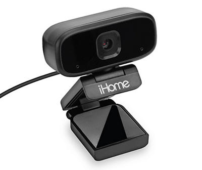Black 720P Webcam With External Mic