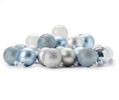 Polar Frost 35-Piece Glass Ornament Set
