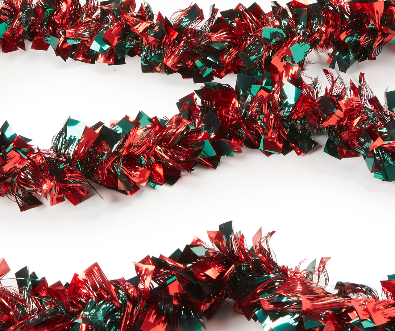 9' Ft.- Red & Green Boa Christmas Tinsel