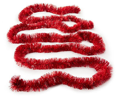 18' Red 6-Ply Tinsel Garland