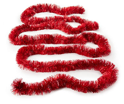 18' Red 6-Ply Tinsel Garland