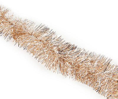 18' Champagne & Silver 6-Ply Tinsel Garland