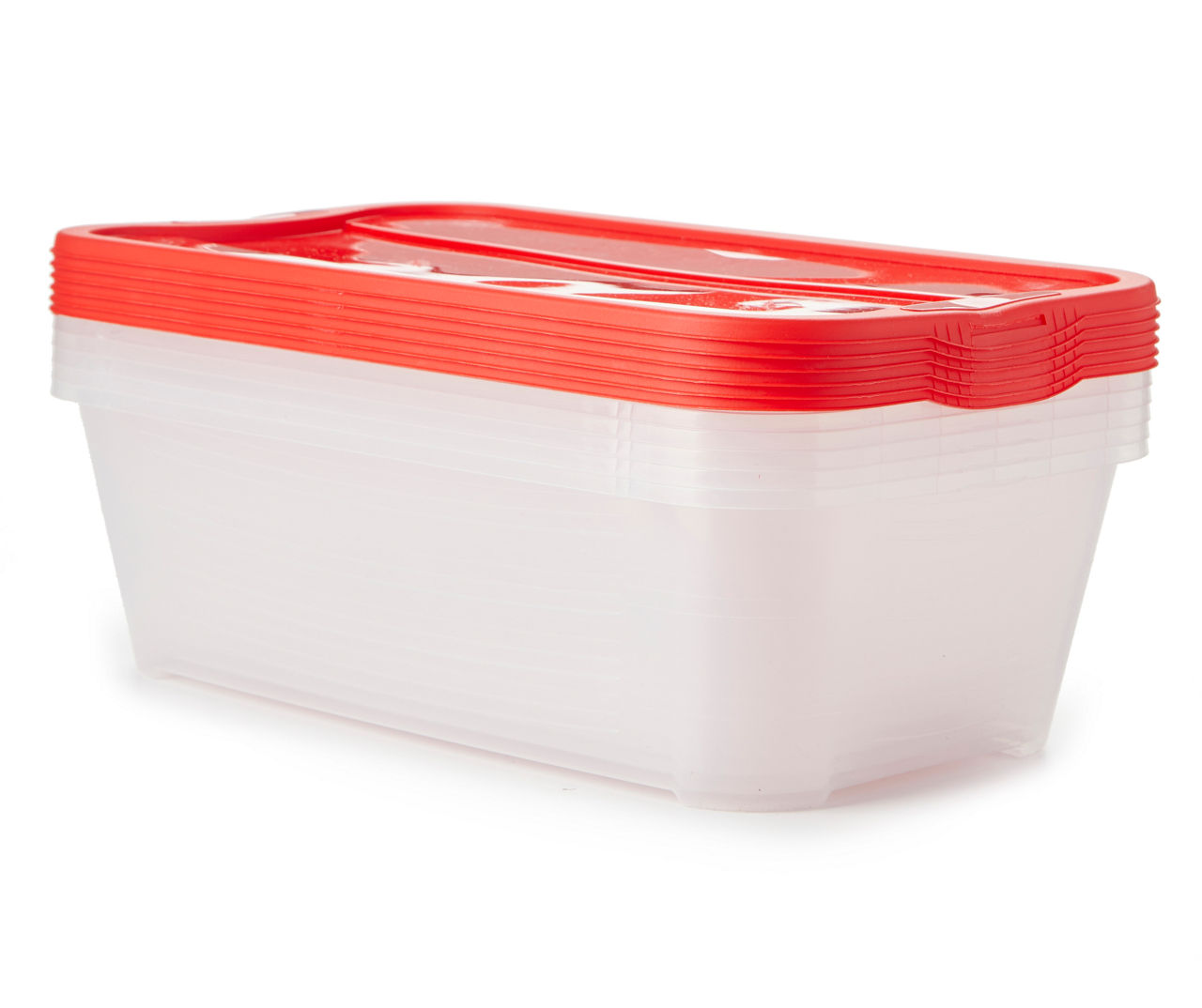 Red Large Plastic Storage Bin