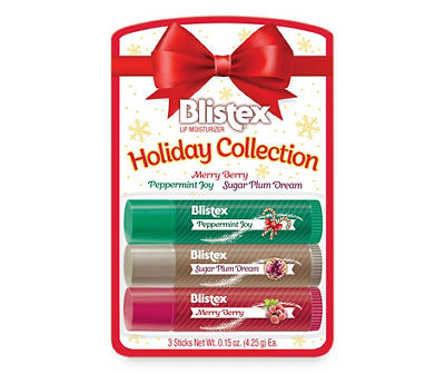 Lip Moisturizer Classic Holiday Collection, 3-Pack