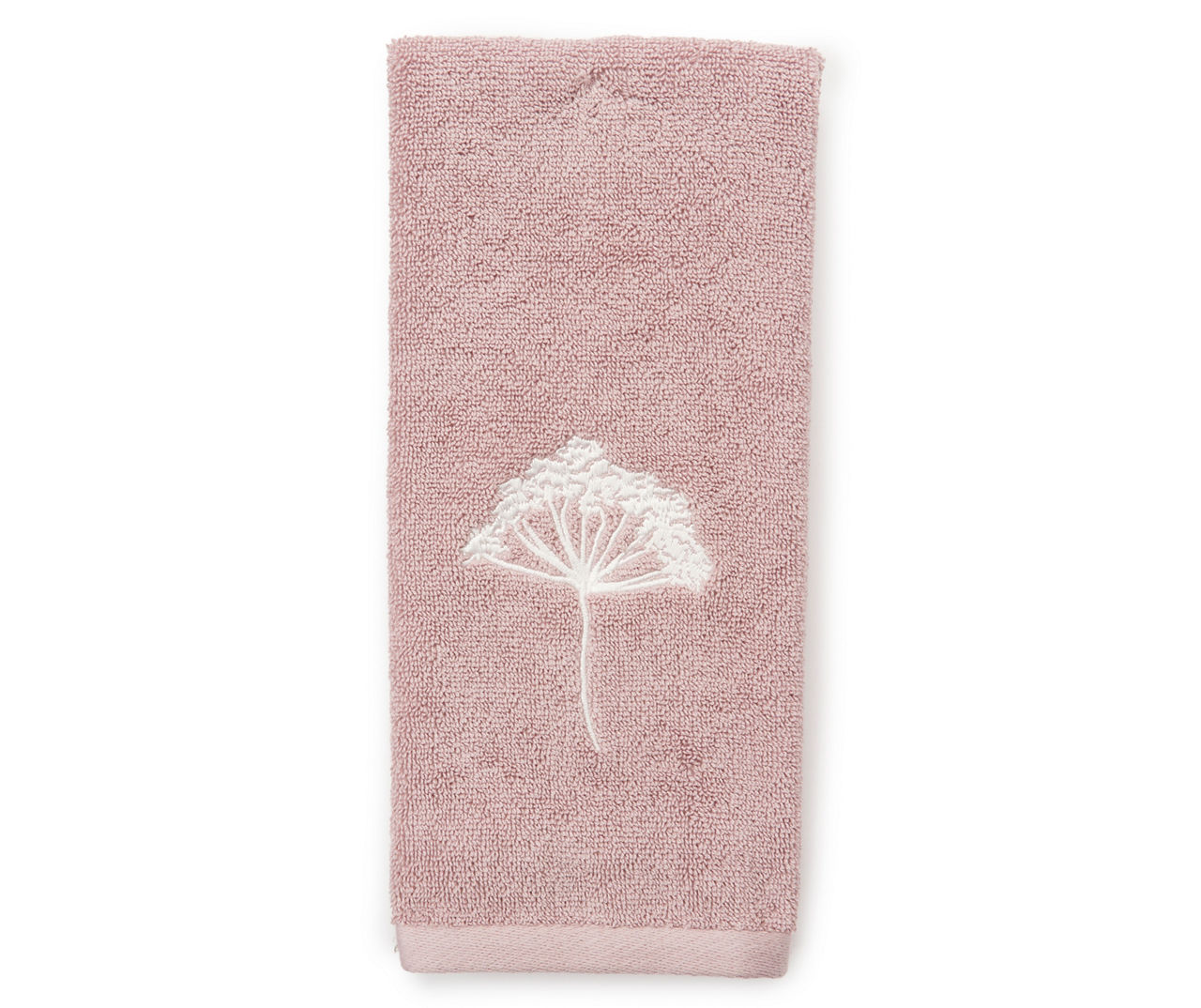 Embroidered Hand Towel - White Hand Towel with Floral Embroidery