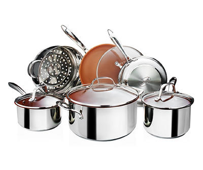 Stainless Steel Non-Stick 10-Piece Cookware Set