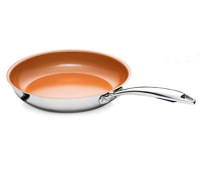 10" Non-Stick Stainless Steel & Ceramic Fry Pan 