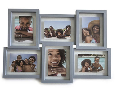 Gray 6-Photo Collage Frame