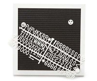 Black & White Letter Board Set, (12" x 12")