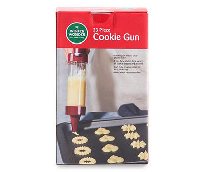 Red 23-Piece Cookie Gun Set