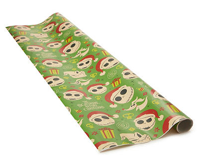 The Nightmare Before Christmas Jack Skellington & Zero Gridline Wrapping Paper, (40