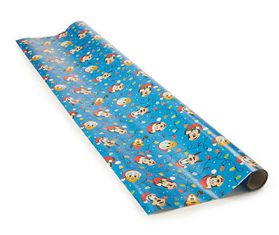 Disney Mickey Mouse & Friends Light String Gridline Wrapping Paper, (40