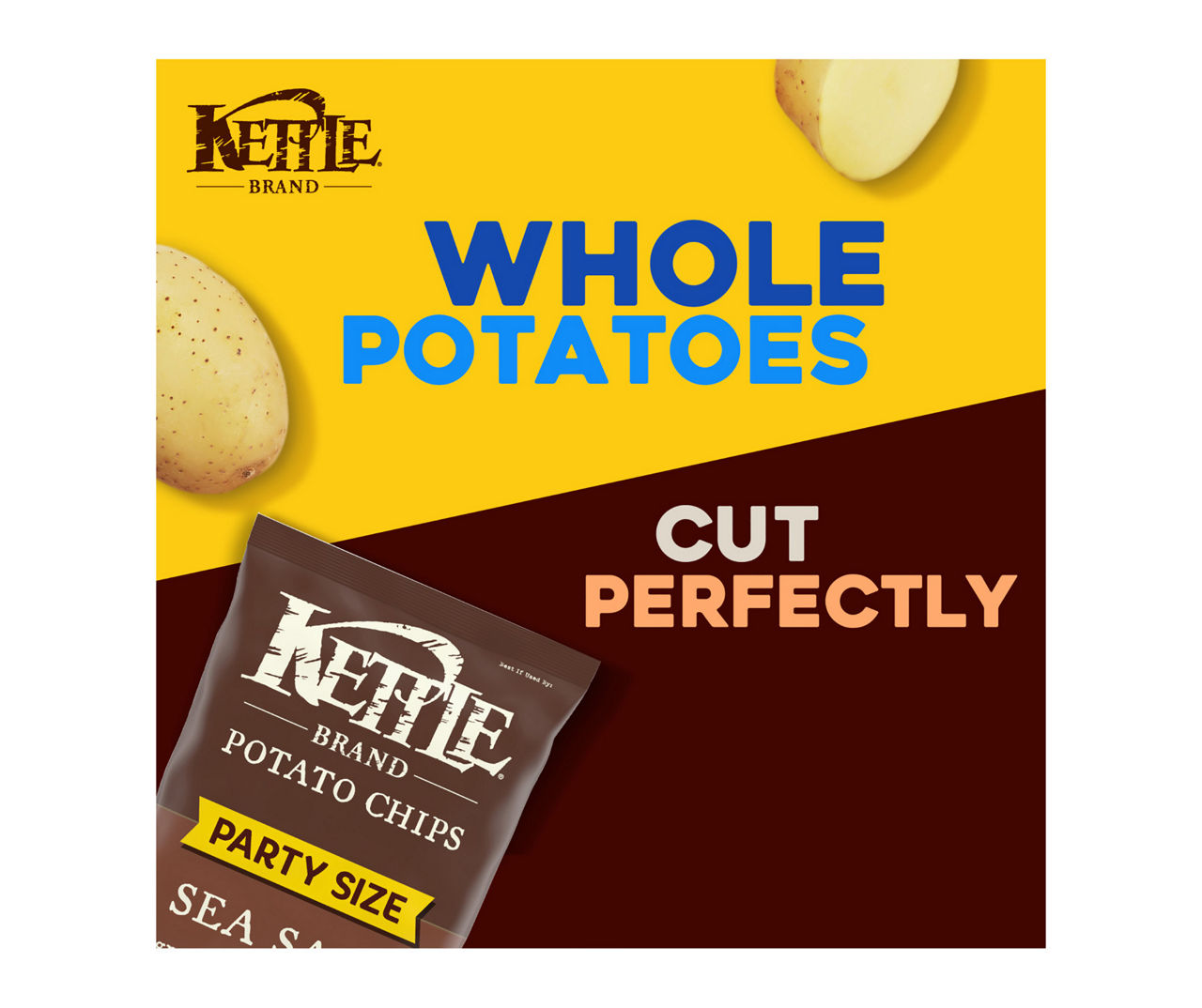 Sea Salt Potato Chips, 13 oz, Kettle Brand