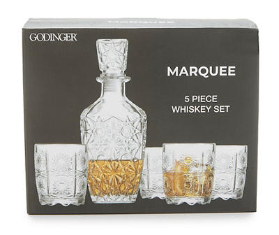 Marquee 5-Piece Whiskey Decanter Set