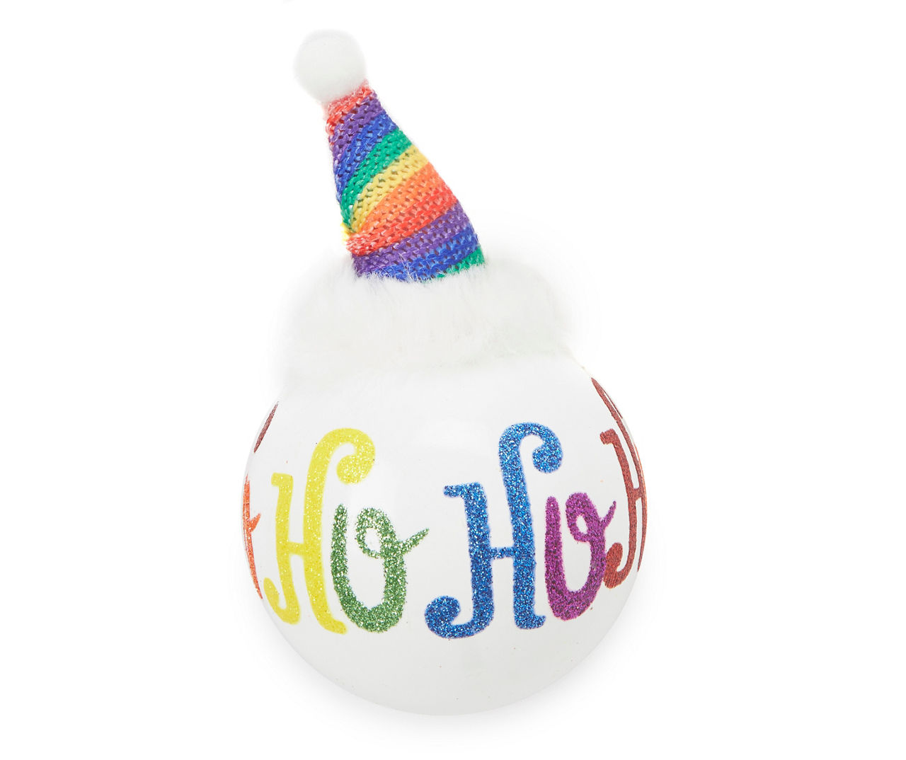 Winter Wonder Lane "Ho Ho Ho" Santa Hat Ball 4-Piece Ornament Set | Big ...