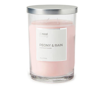 Peony & Rain Pink Tumbler Jar Candle, 18 oz.