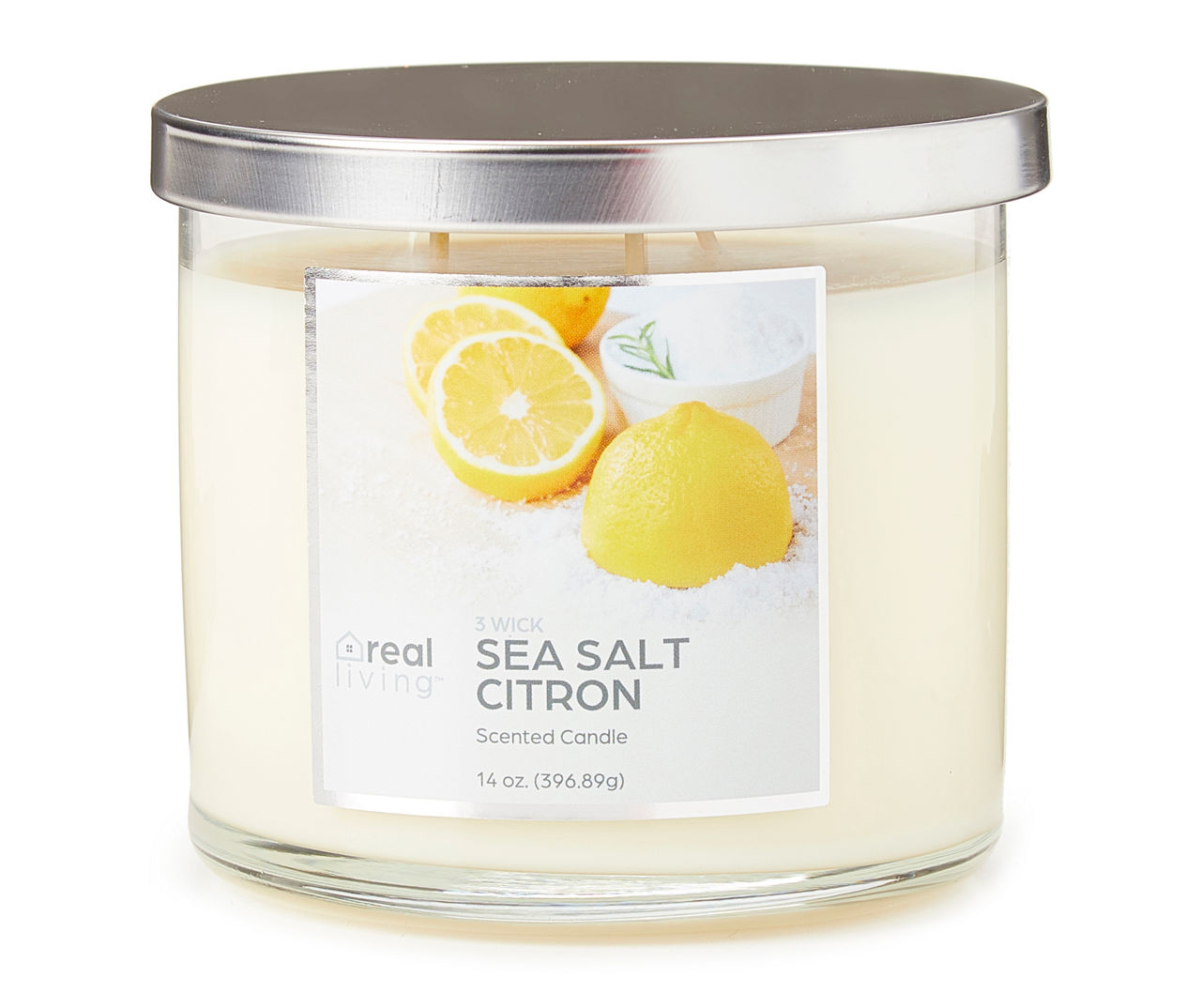 Sea Salt Citron 3-Wick Jar Candle, 14 oz.