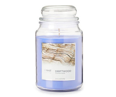 Driftwood Blue Jar Candle, 22 oz.