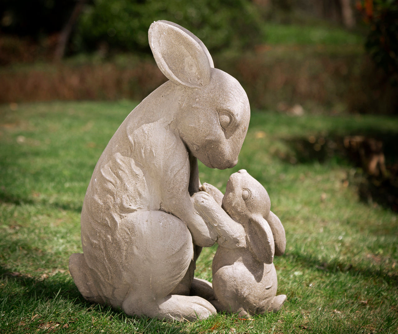 Momma and 2024 Baby Bunny Statue