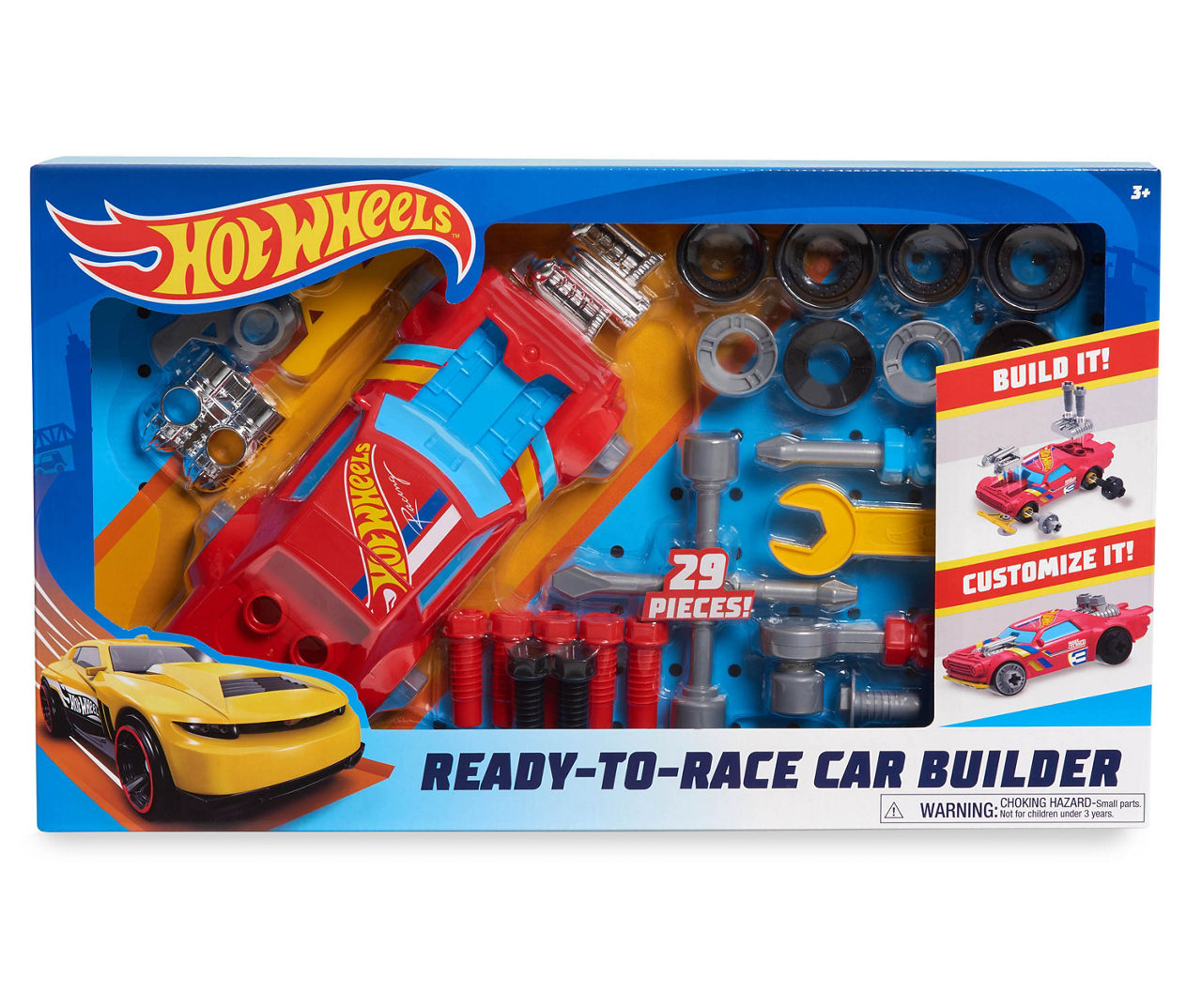 Hot Wheels Ready to Race 29 Piece Car Builder Set Big Lots