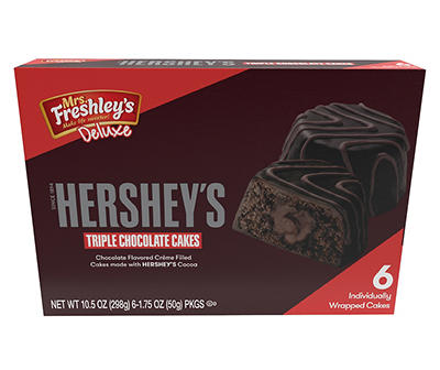 Hershey's Triple Chocolate Cakes, 10.5 Oz.