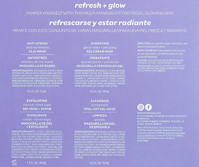 Refresh & Glow 5-Piece Face Mask Kit