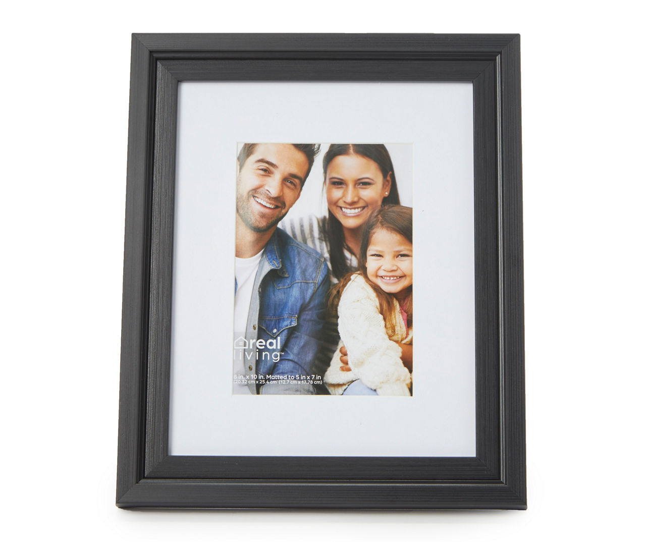 Real Living Black Step Matted Picture Frame, (5