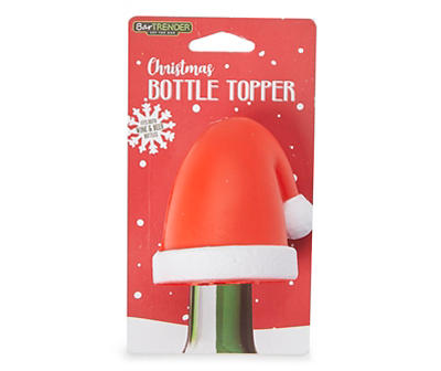 Red Santa Hat Foam Bottle Topper
