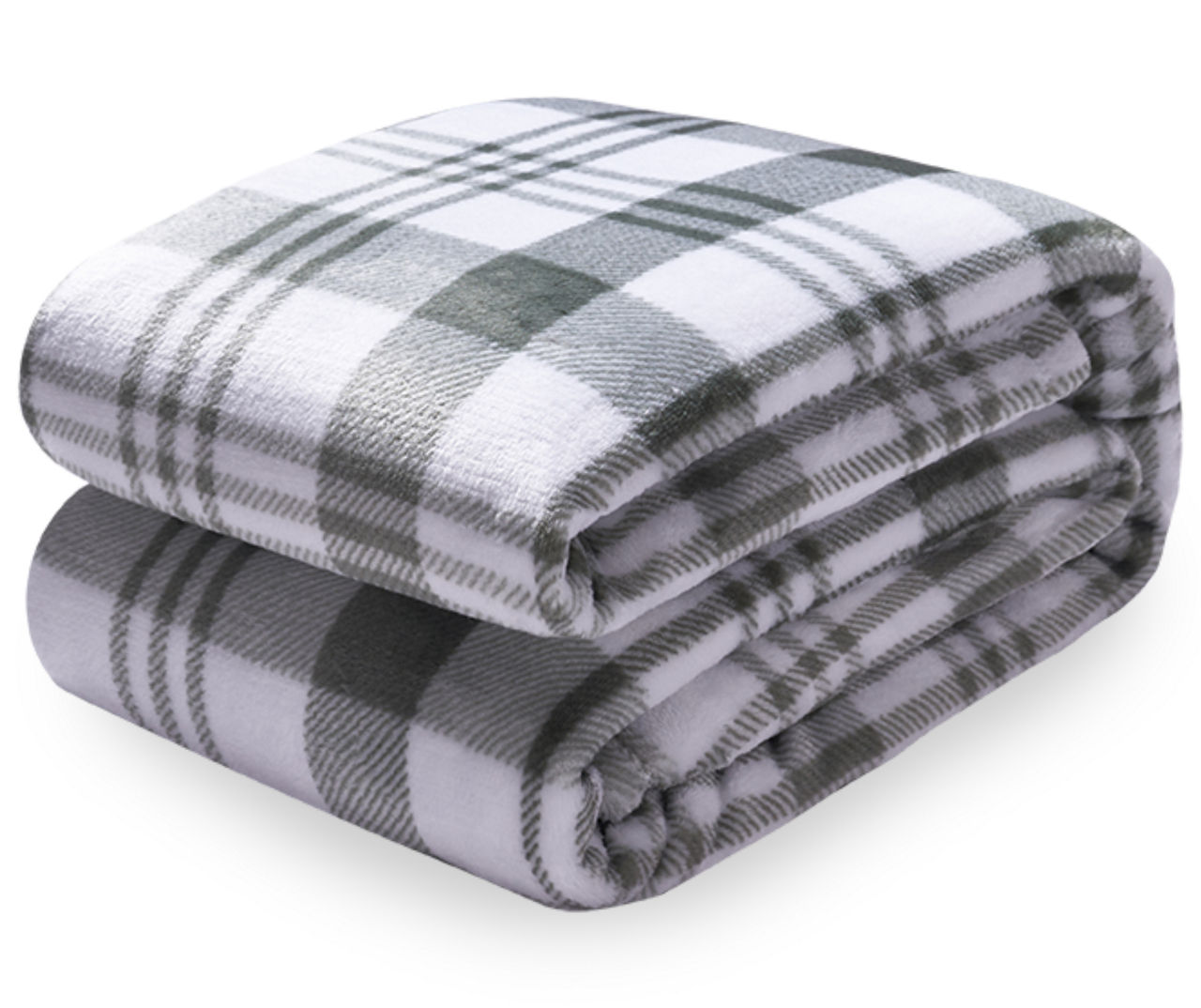 Broyhill Broyhill Green Plaid Plush Blanket Big Lots