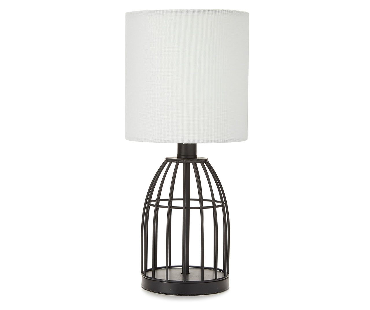 Real Living Black Wire Cage Table Lamp With Bulb Big Lots