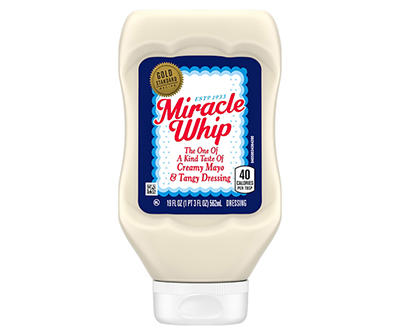 Miracle Whip Mayo Dressing Squeeze Bottle, 19 Oz.
